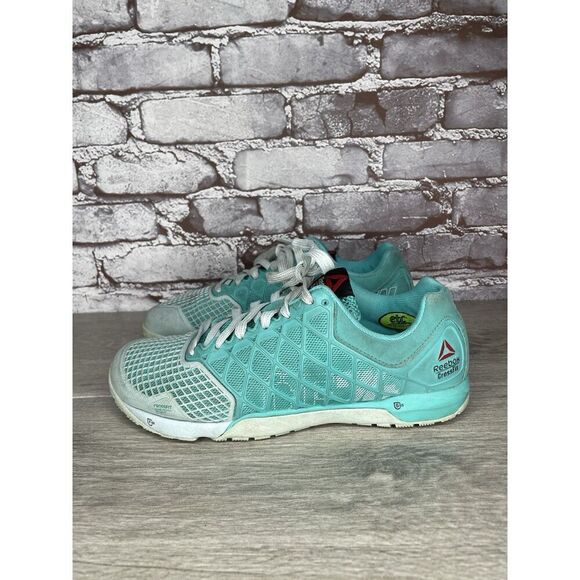 Reebok CrossFit CF74 Aqua Blue Synthetic Gym Training Shoes Women’s 8.5M US/39EU - Picture 2 of 16